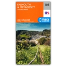 MAP,O/S Falmouth & Mevagissey Explorer 2.5in (with Download)